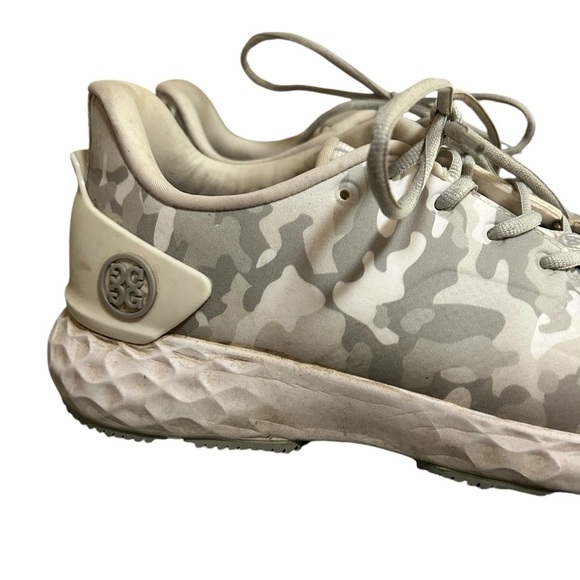 G Fore MG4 Men's Snow Camo Pattern Lace Up Molded Golf Golfing Shoes Size 10.5 - Picture 2 of 9